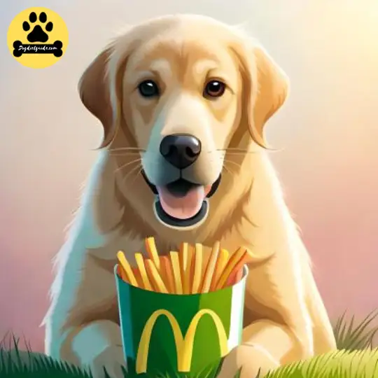 dog with Mcdonalds Fries